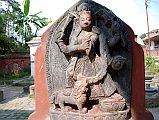 48 Kathmandu Gokarna Mahadev Temple Durga Statue 